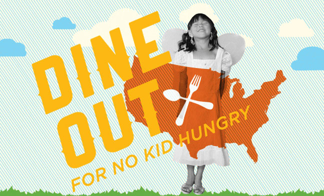 Dine out for No Kid Hungry this week, and participate in the TwEAT OUT!  #NoKidHungry